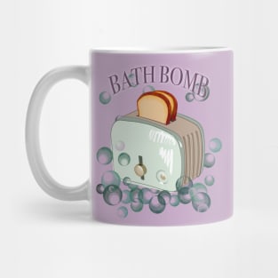 Retro inscription "Bath bomb" Mug